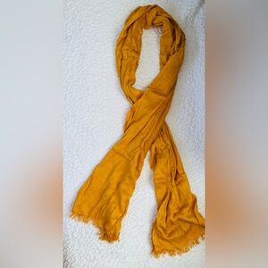 Jones New York Vibrant Mustard Yellow Scarf